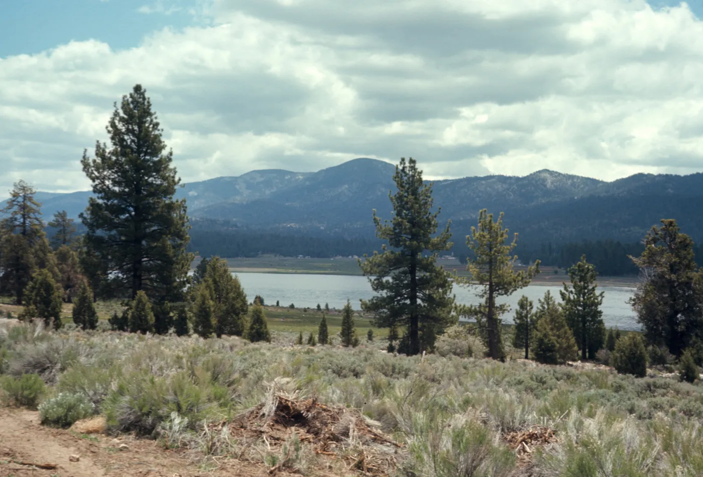 Big Bear Lake from east side, near Fawnskin, elevation 6,800 feet