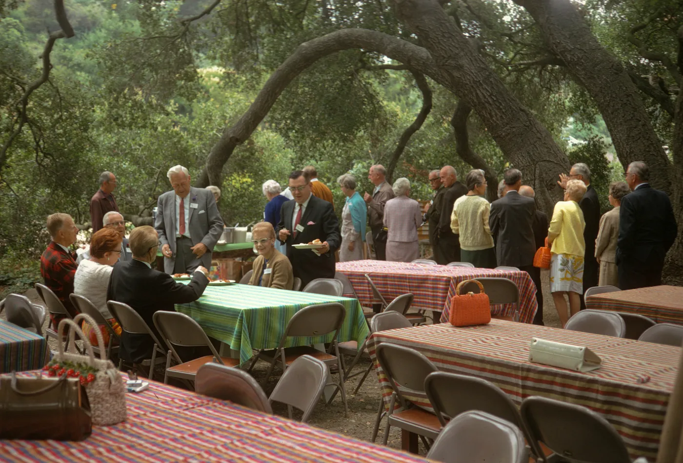 Men's Garden Club, luncheon under the oaks, 1969