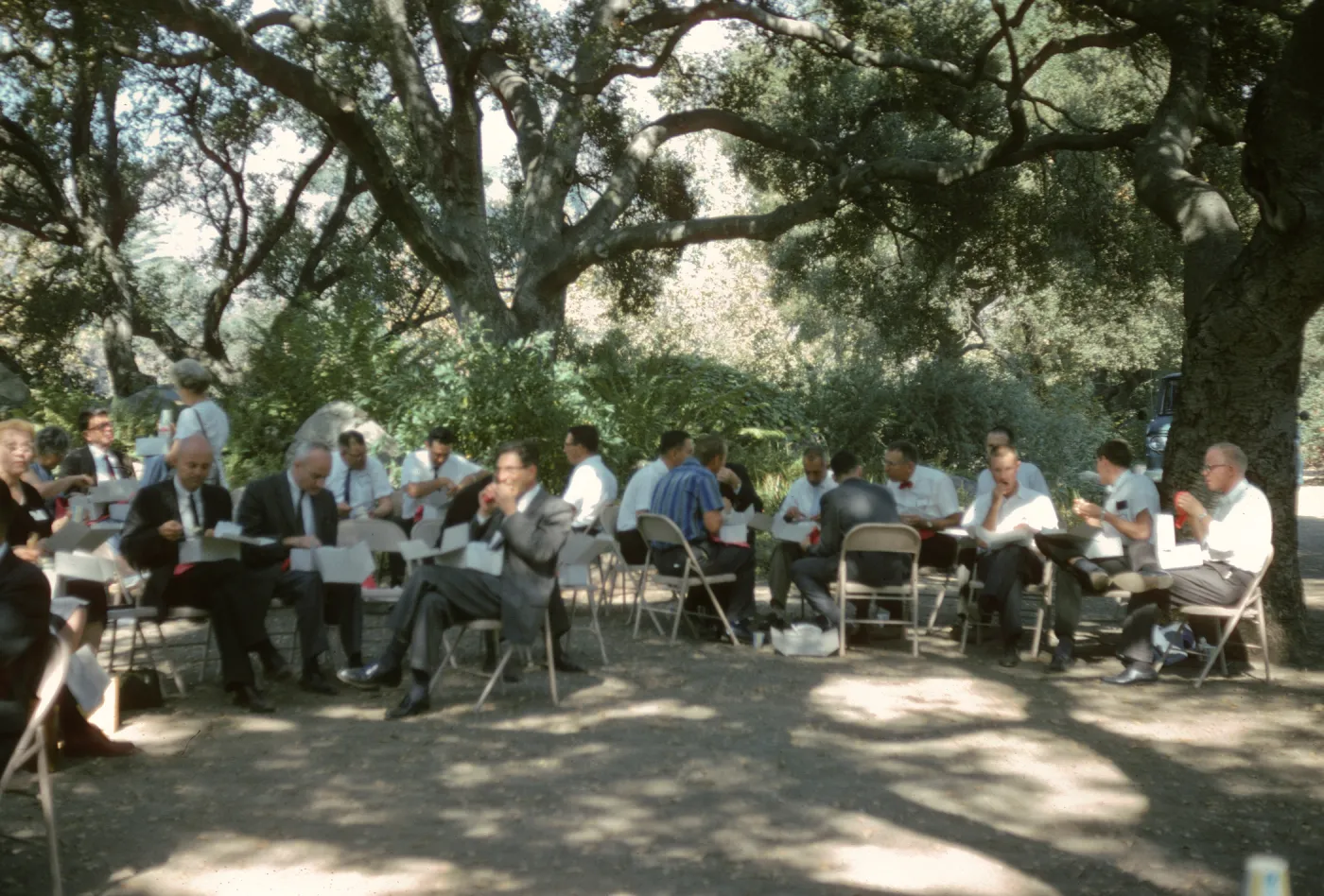 Island Symposium, 1965, under the oaks