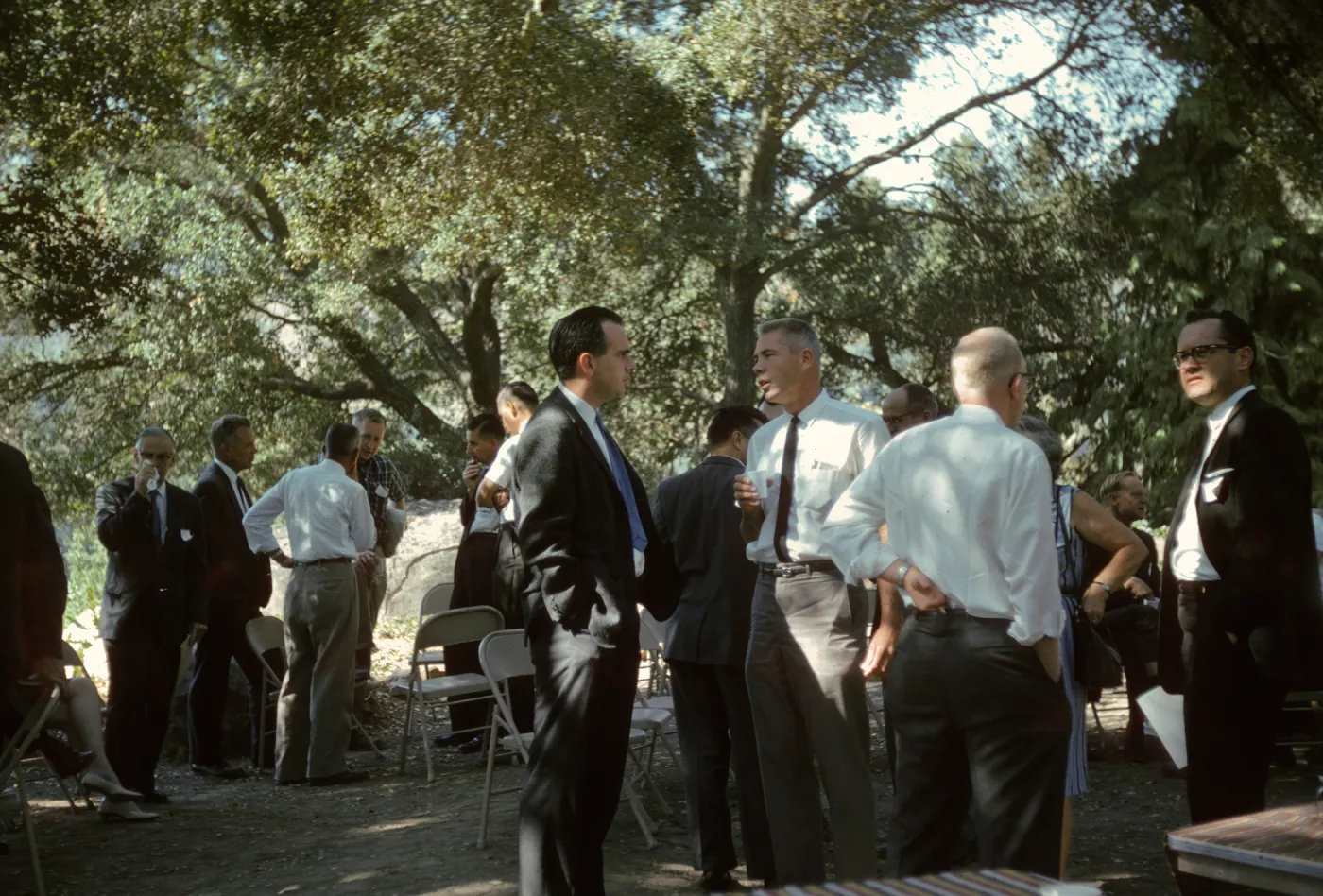 Island Symposium, 1965, under the oaks