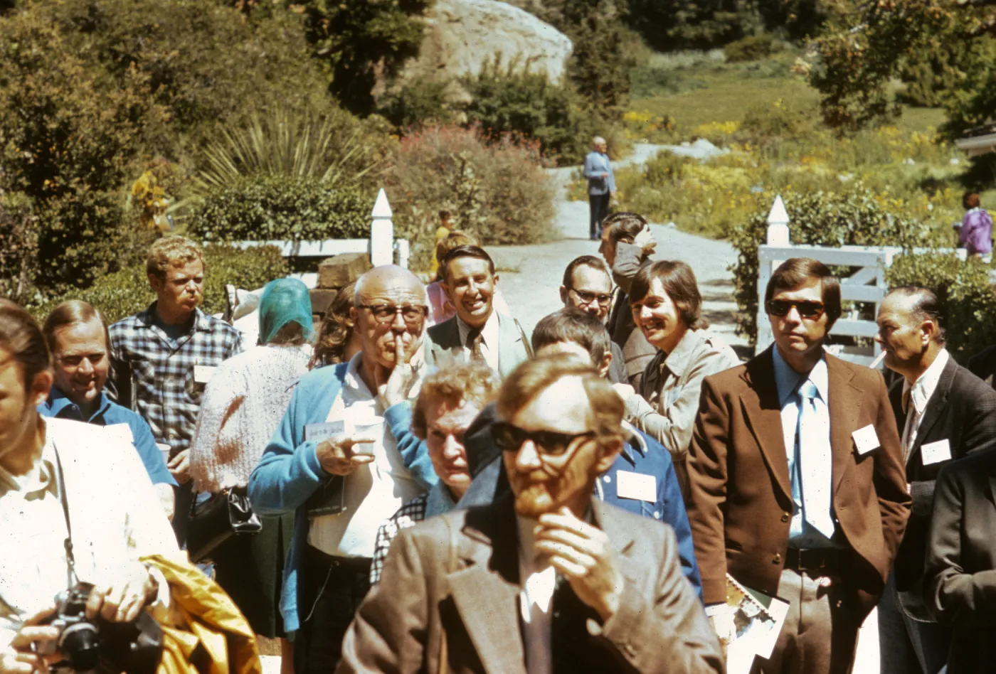 AABGA Meeting, group gathering in SBBG Courtyard