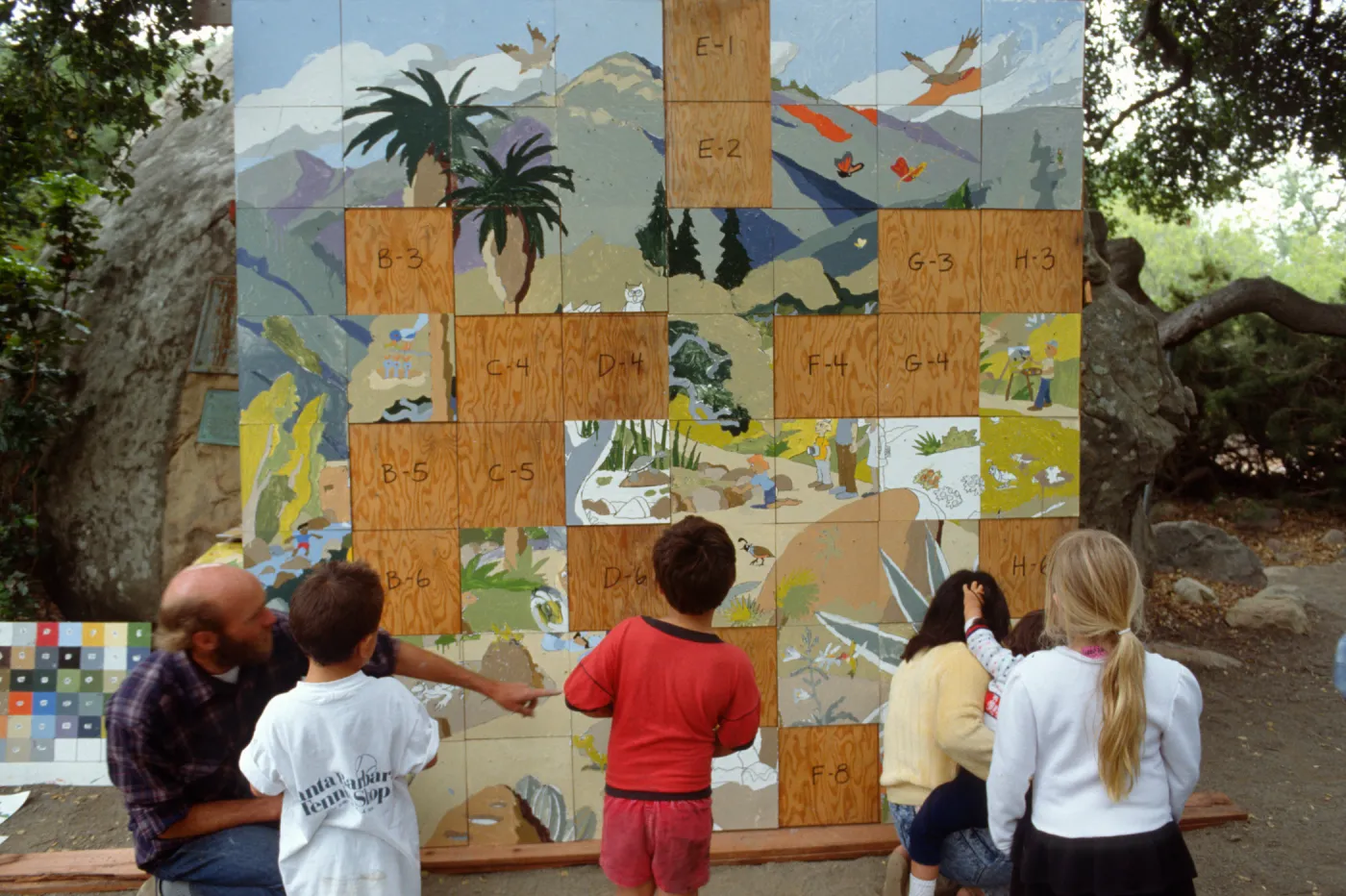 Family Day, 1989, Garden Map Mosaic