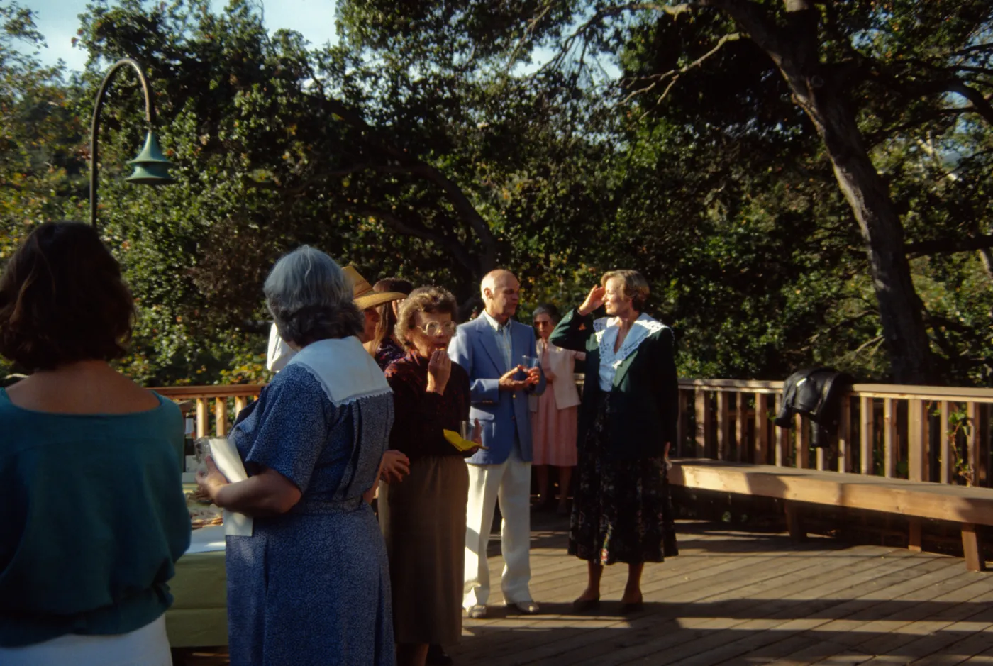 E.B. McLean Reception, on the Home Demonstration Deck, 1991