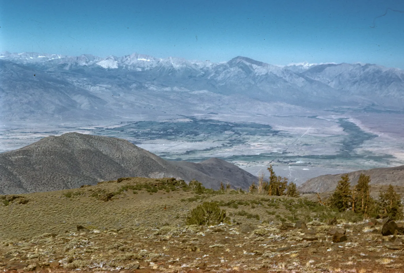 Owen's Valley from top of Silver Canyon, White Mountains
