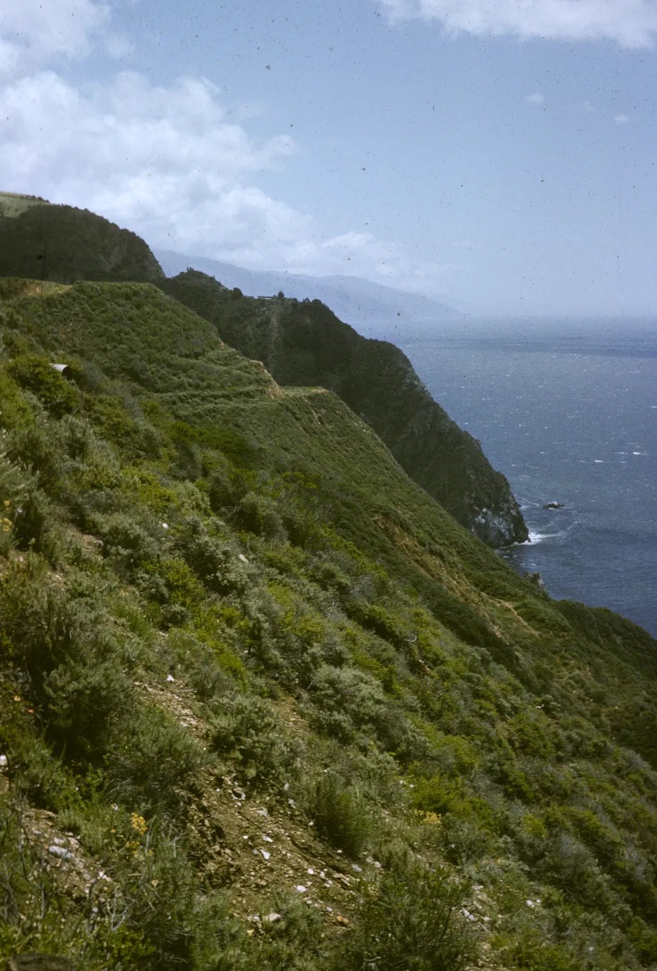 Monterey coast, looking south, Torre Canyon
