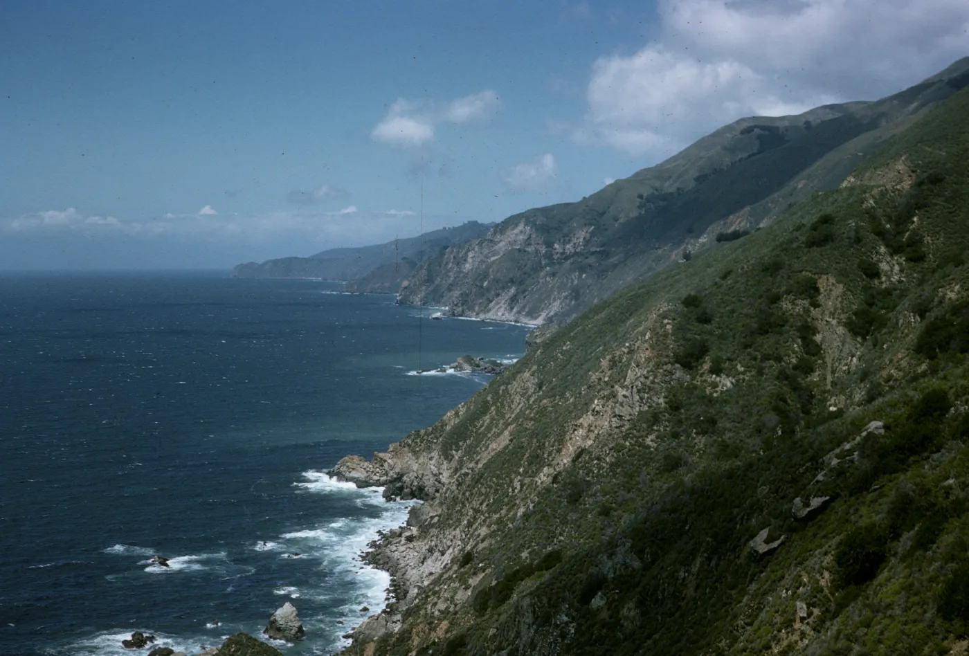 Monterey coast, looking north, Torre Canyon