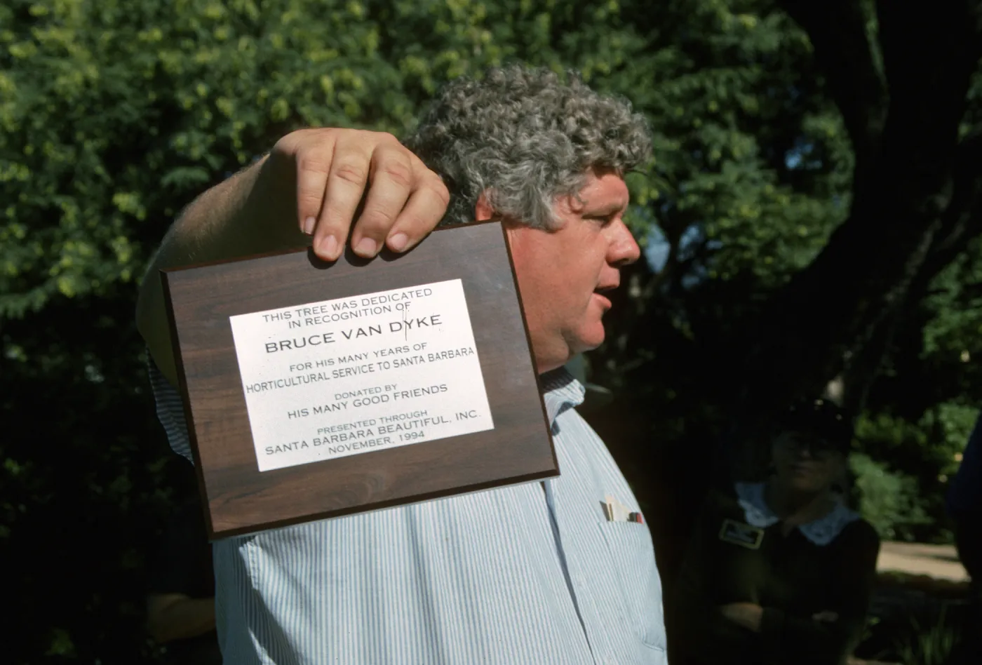 Bruce Van Dyke tree dedication