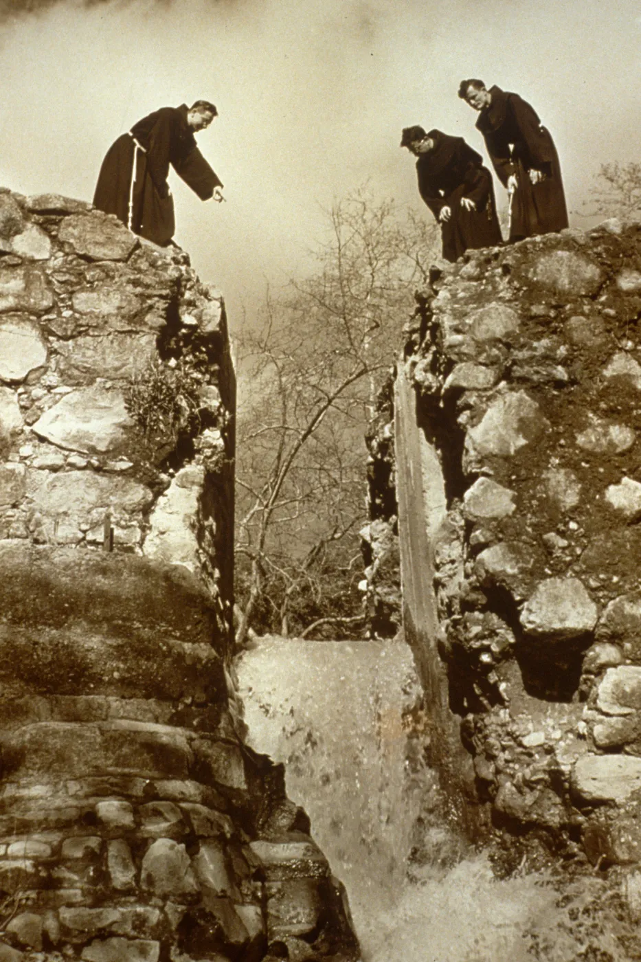 Padres on top of Old Mission Dam