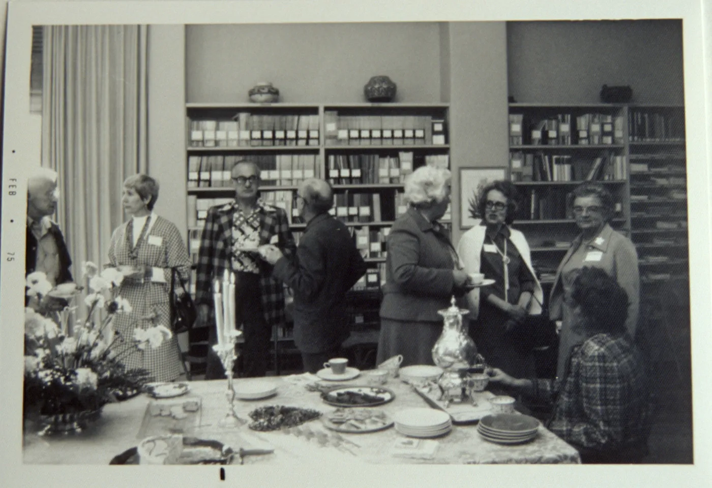 Tea, luncheon in the Blaksley Library