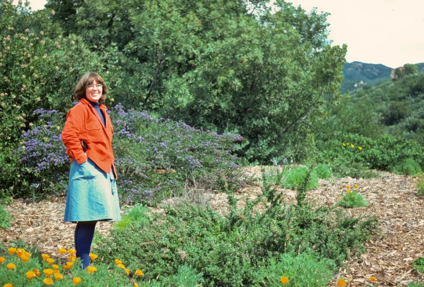 Ceanothus maritimus with Mary Sheldon SBBG Porter Trail