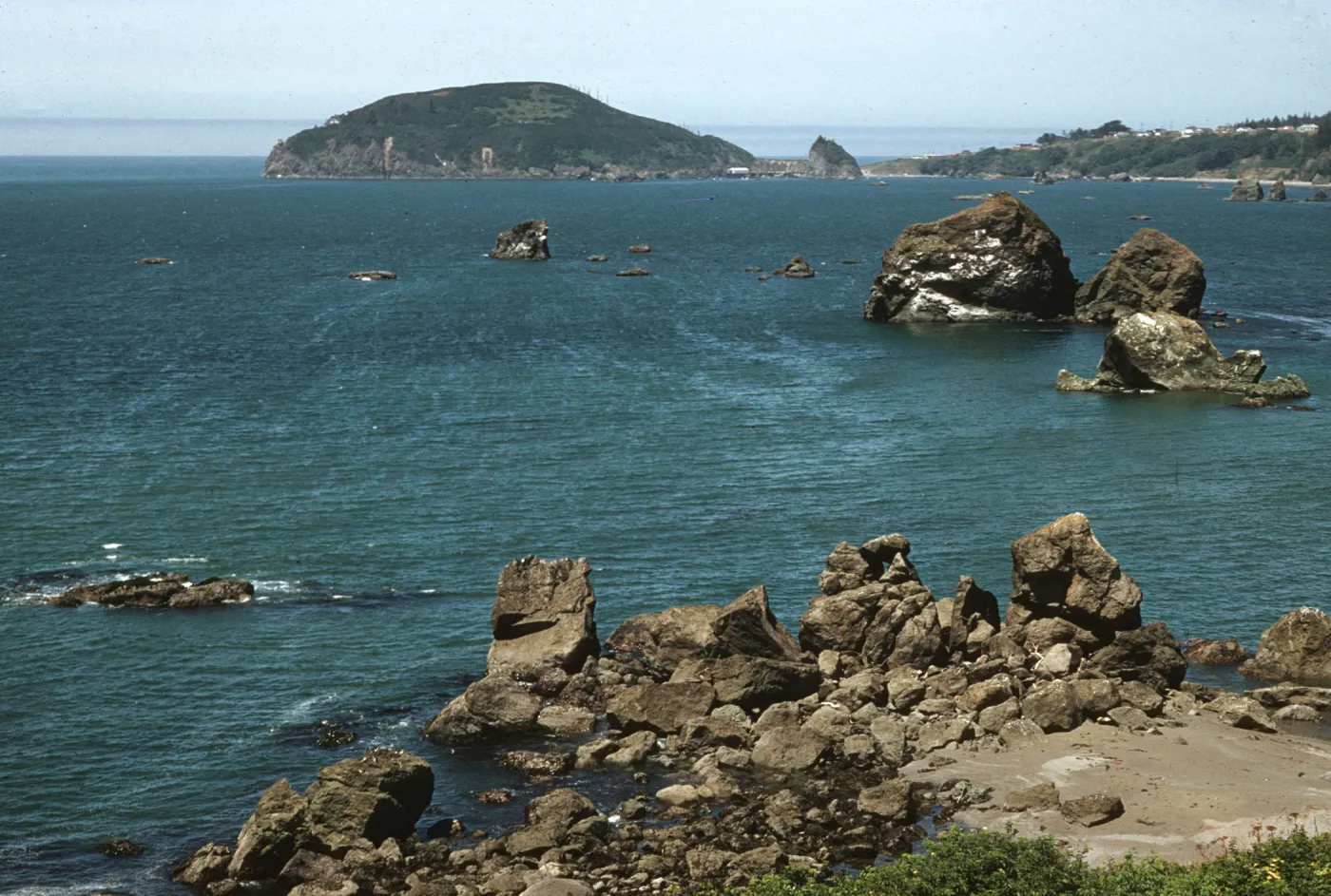 California Pacific coast, looking northwest at Trinidad Head