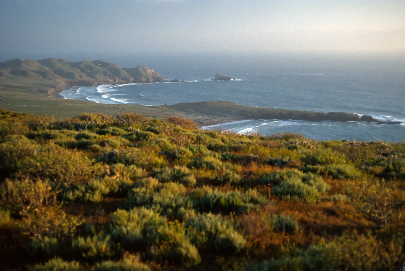 View of southwest end Natividad Island from lighthouse