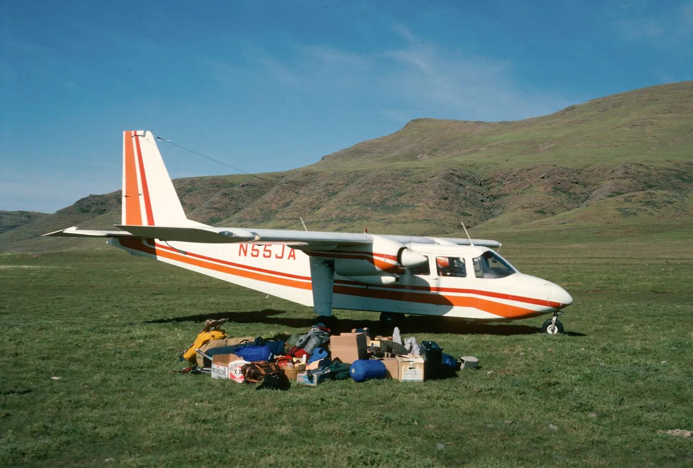 Islander, Fraser Point Airstrip, Santa Cruz Island