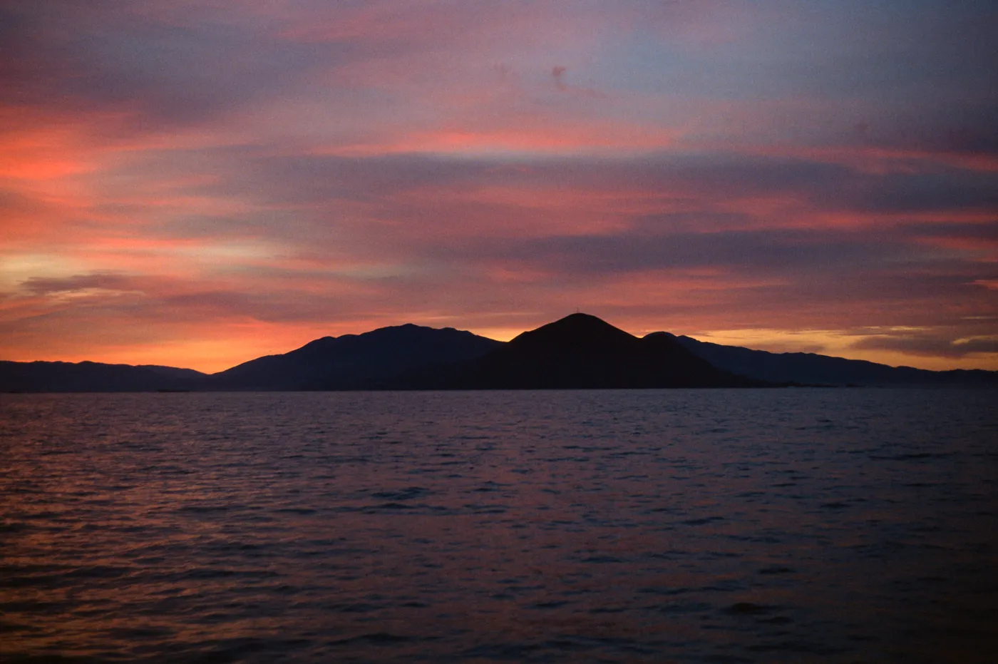 Cedros Island, sunrise over Cedros Island