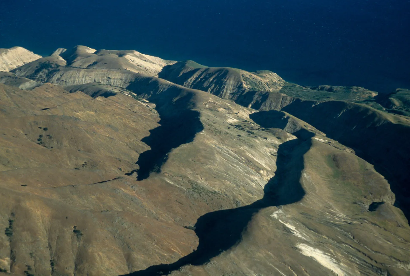 Santa Cruz Island, Montañon Canyon, looking South