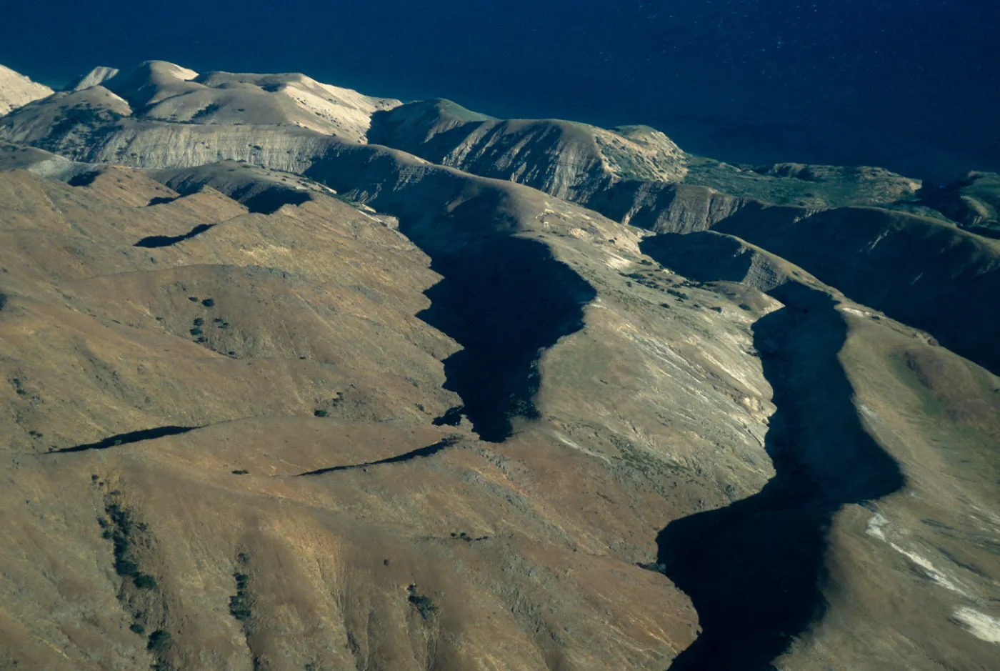 Santa Cruz Island, Montañon Canyon, looking South