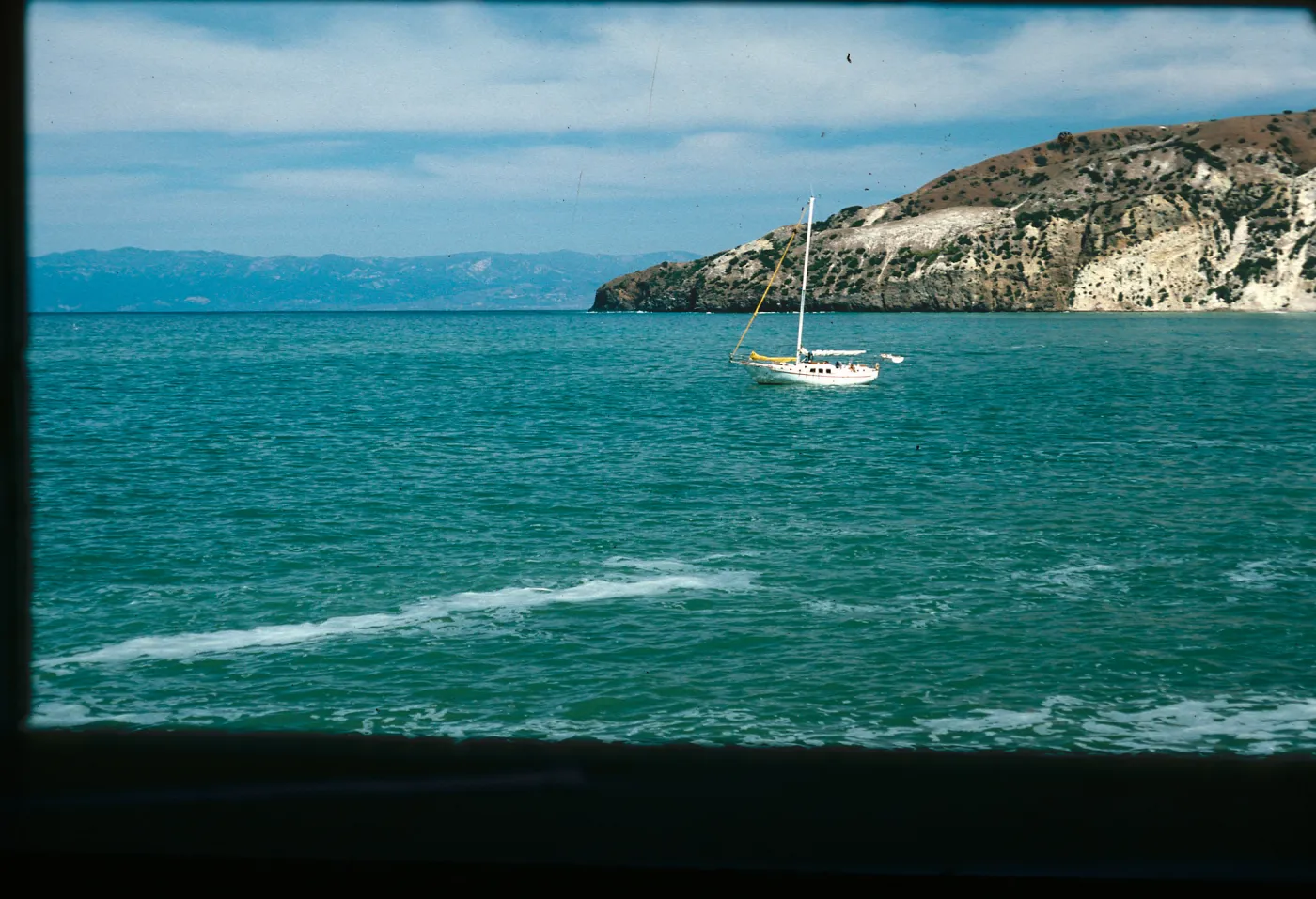 Santa Cruz Island, China Harbor, view from fishing shack