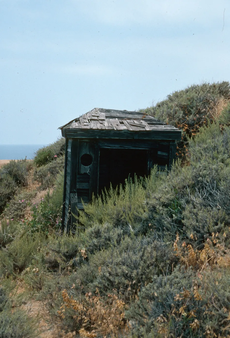 Santa Cruz Island, Christy Ranch outhouse