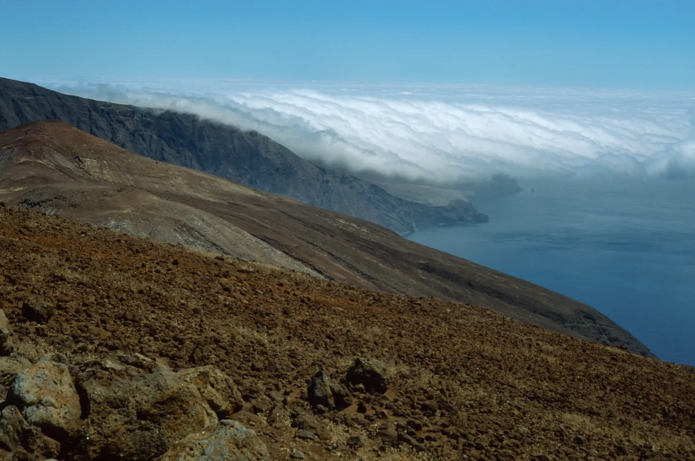 Guadalupe Island, fog at North end