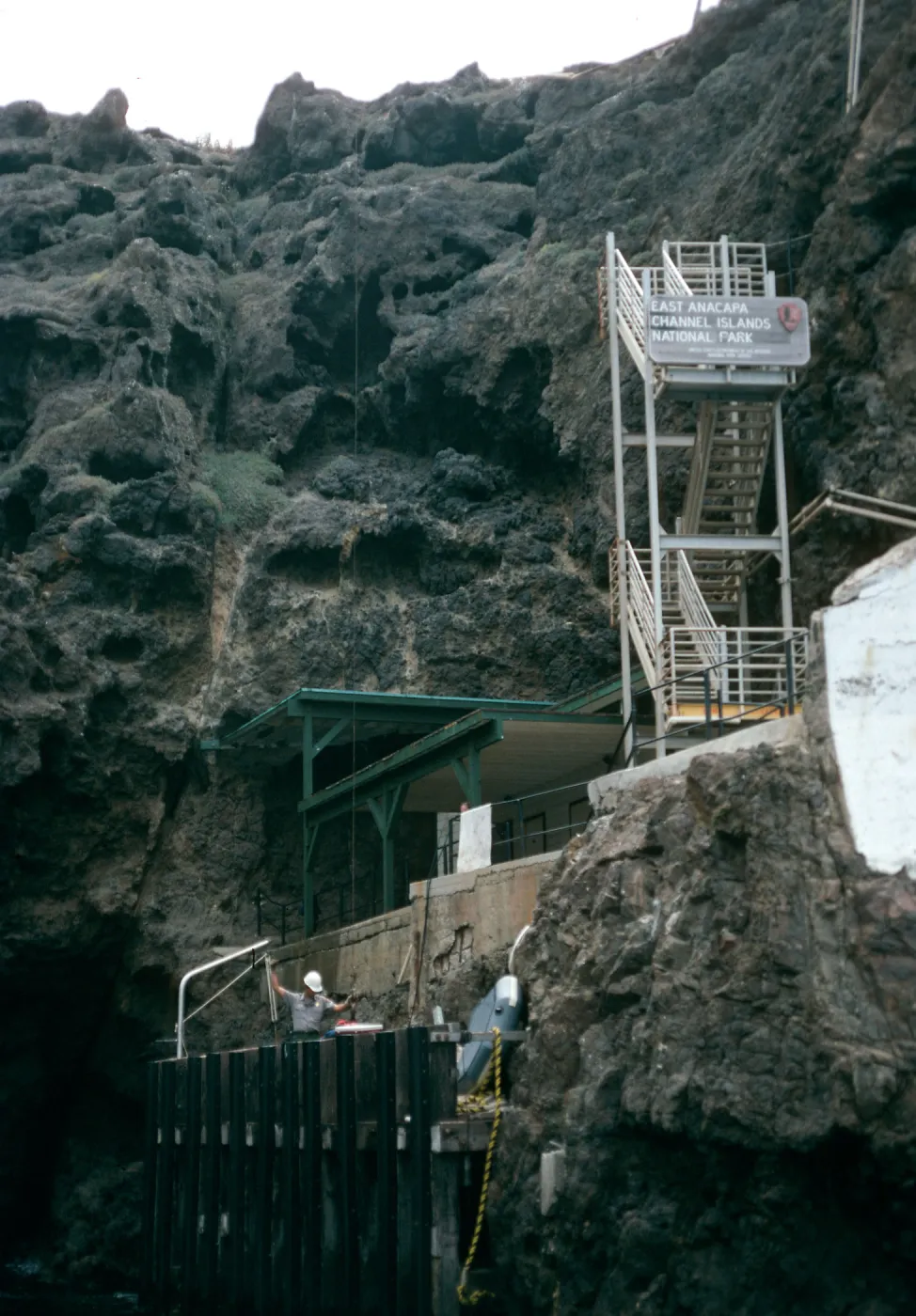 East Anacapa Island, landing