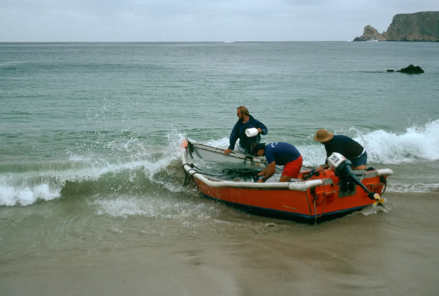 Wet landing, Cañada del Mar, San Miguel Island