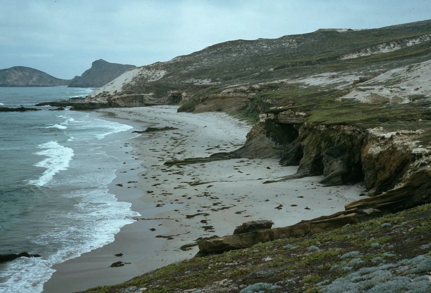 Charcoal Cove, West end of Simonton Beach, San Miguel Island