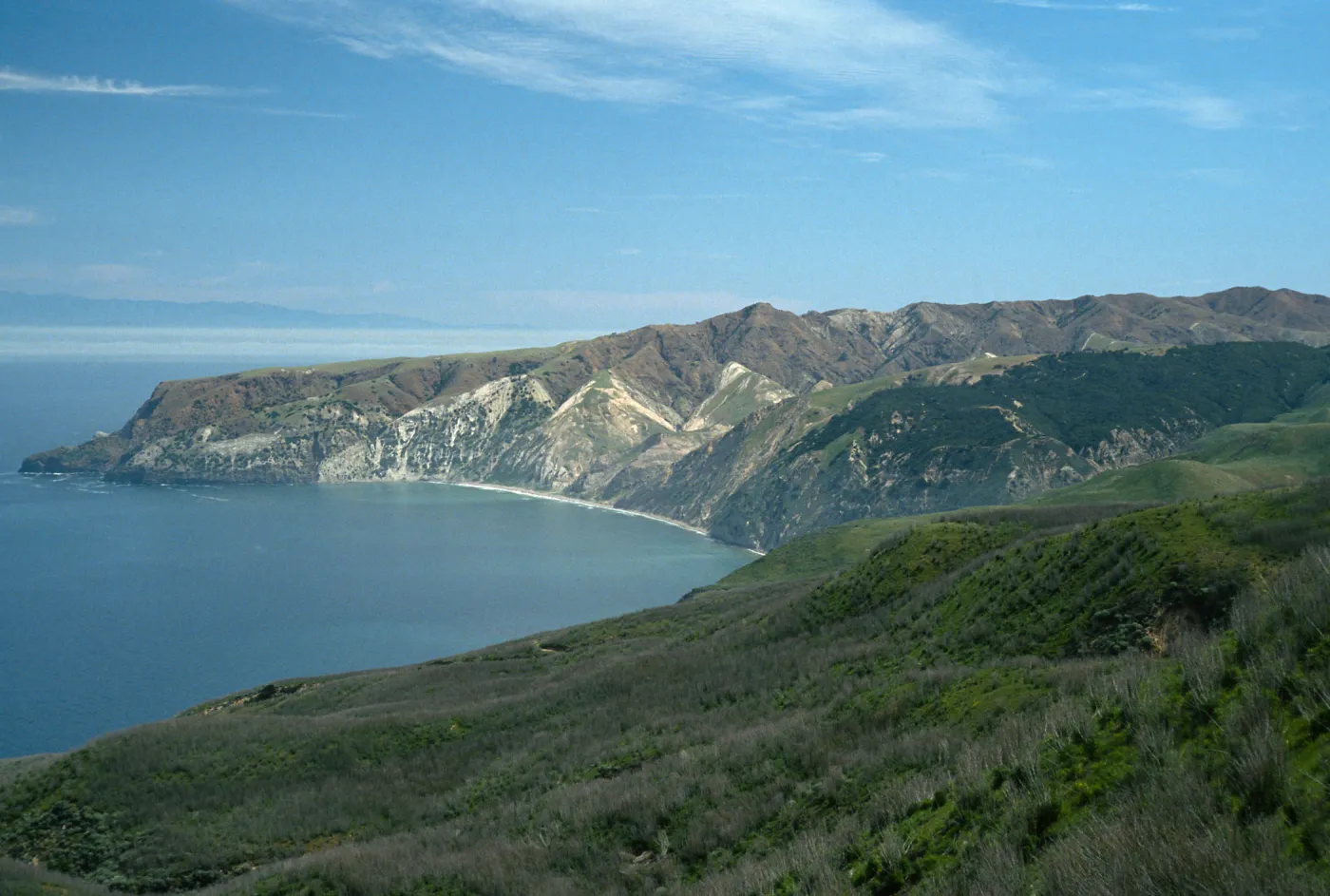 Santa Cruz Island, China Harbor, view from navy road