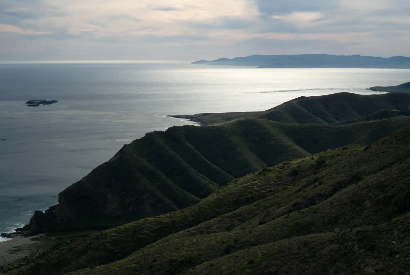 Santa Cruz Island, Gull Island, Santa Rosa from ridge, West of Alamos