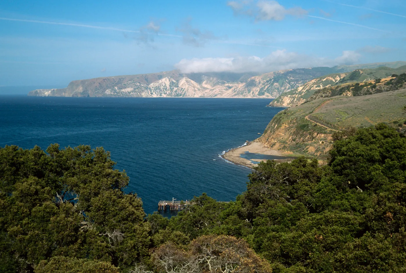 Santa Cruz Island, view of China Harbor, across Prisoners Harbor