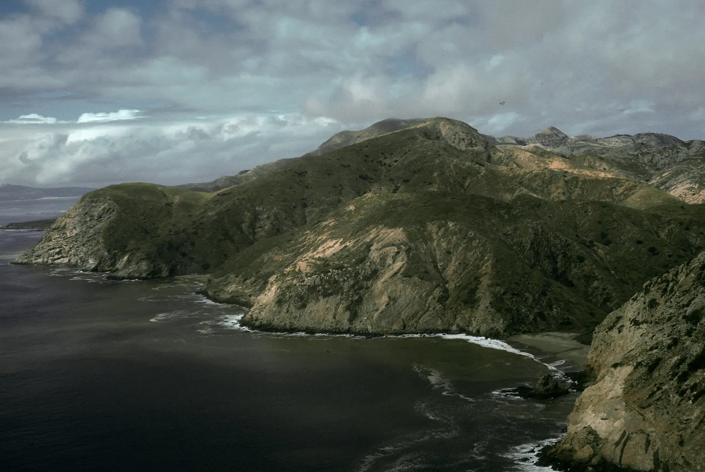 Santa Cruz Island, mouth of Horqueta Canyon