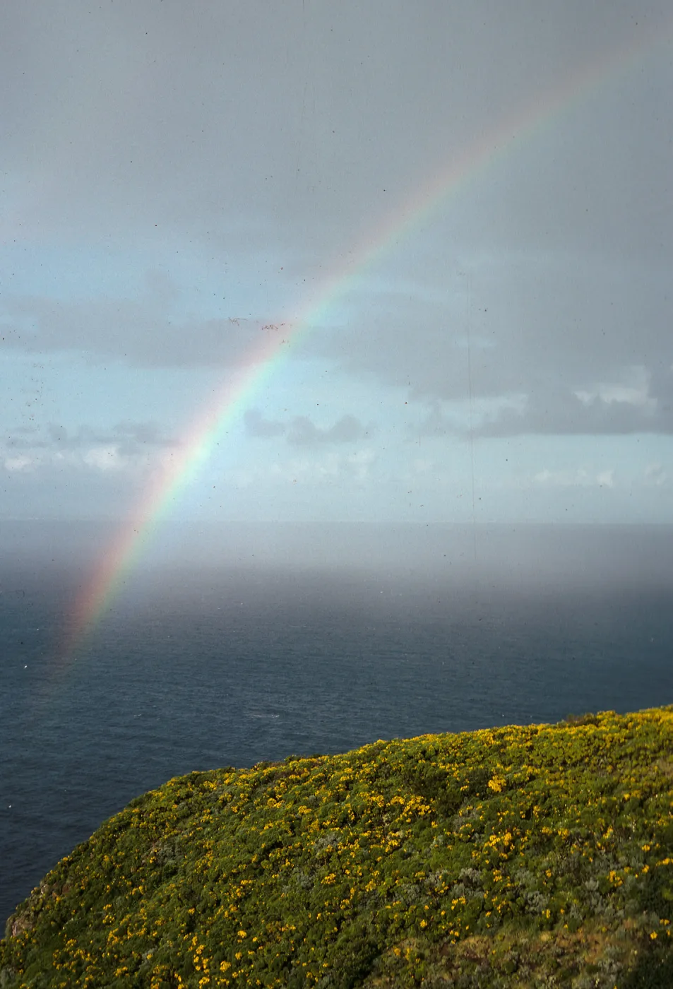 West Anacapa Island, rainbow over Oak Canyon