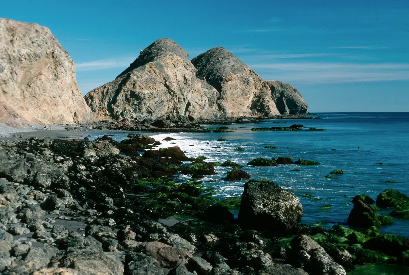 West Anacapa Island, low tide, East of Cat Rock