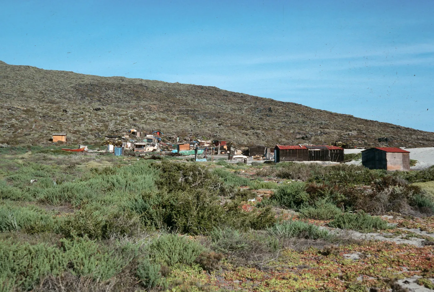 San Martin Island, village, Hasslers Cove