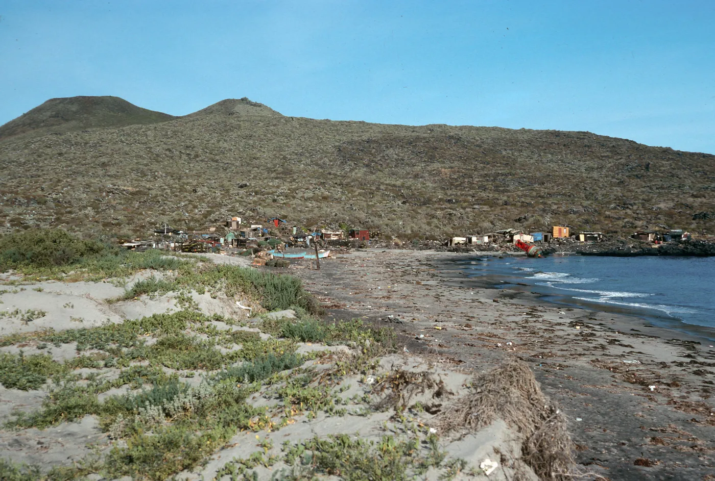 San Martin Island, village, Hasslers Cove
