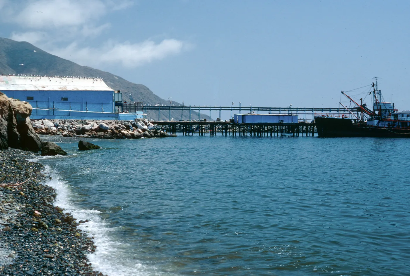 Cedros Island, cannery pier, village