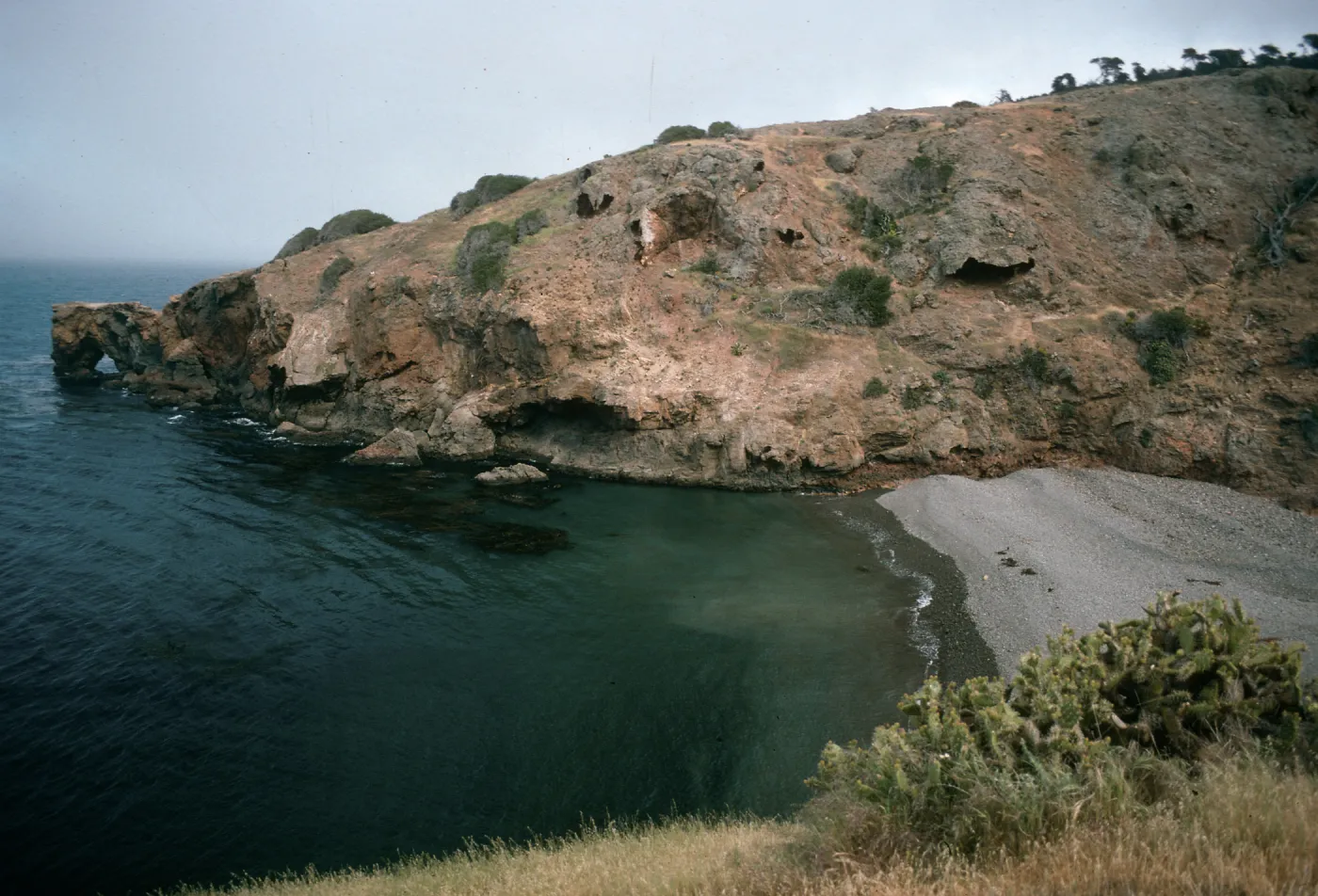 mouth of West Twin Canyon, Santa Cruz Island