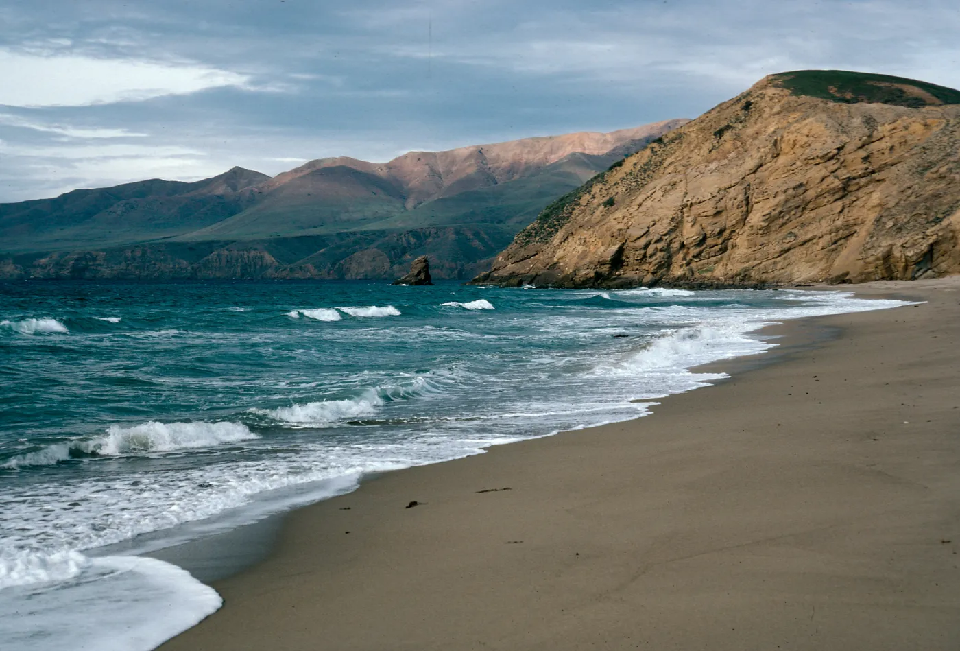 Sauces Beach, looking North, Santa Cruz Island
