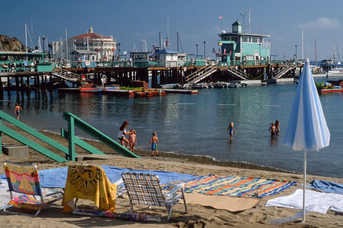 pier & beach at Avalon, Catalina Island