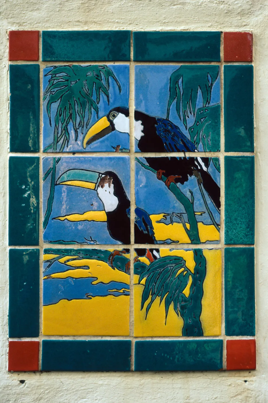 tiles at Bird Park, Avalon Canyon, Catalina Island