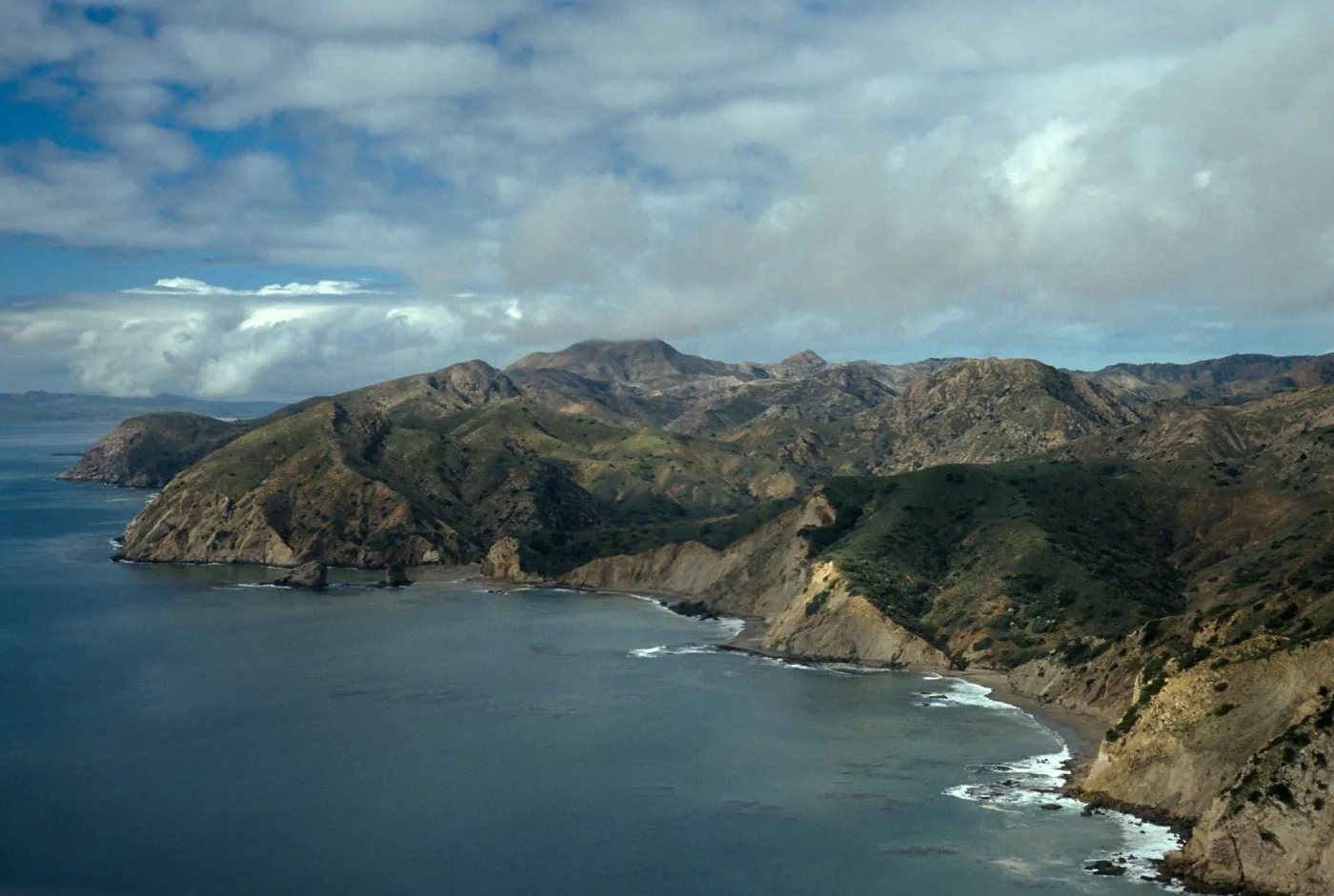 walking West toward Willows Anchorage, Santa Cruz Island