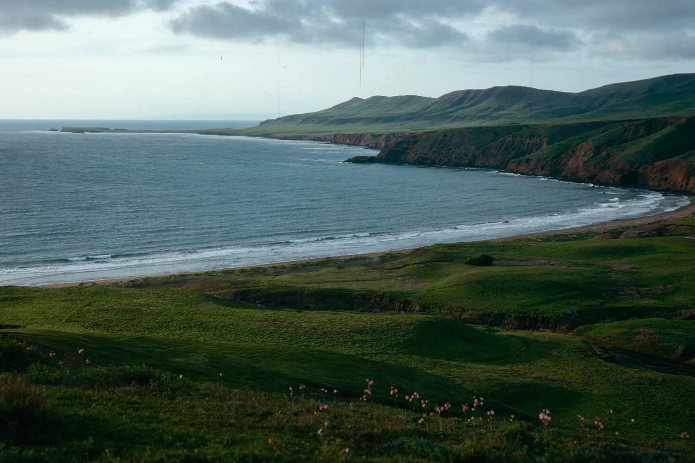 Christy Beach, Black Point, Fraser Point view, Santa Cruz Island