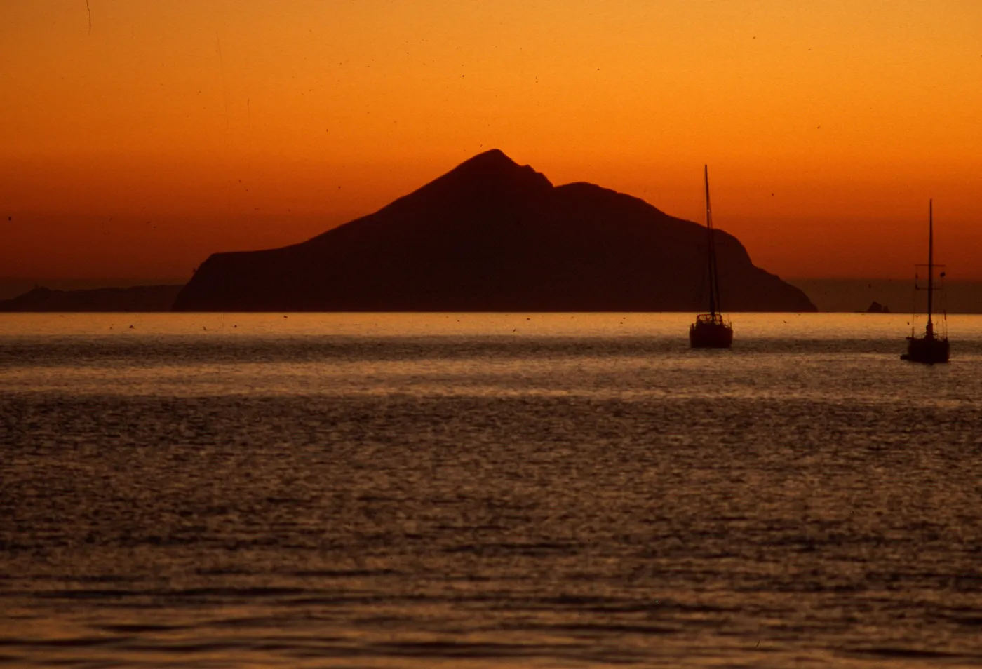 sunrise over Anacapa Island from Smugglers Beach, Santa Cruz Island