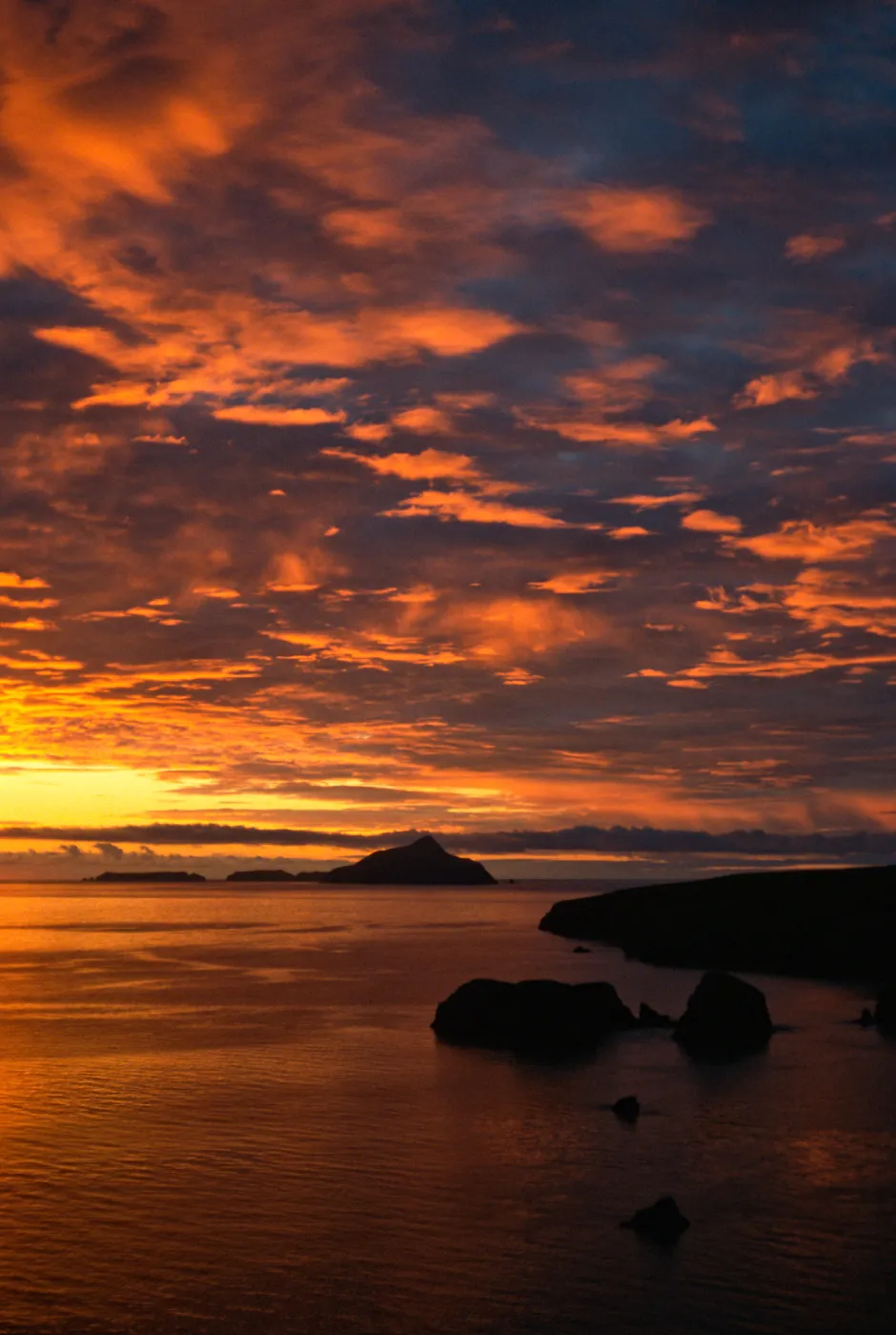 sunrise over Anacapa Island & Scorpion Bay, Santa Cruz Island