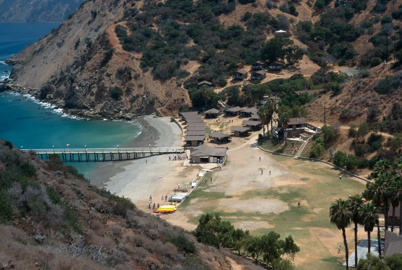YMCA Camp at Button Shell Beach, Santa Catalina Island