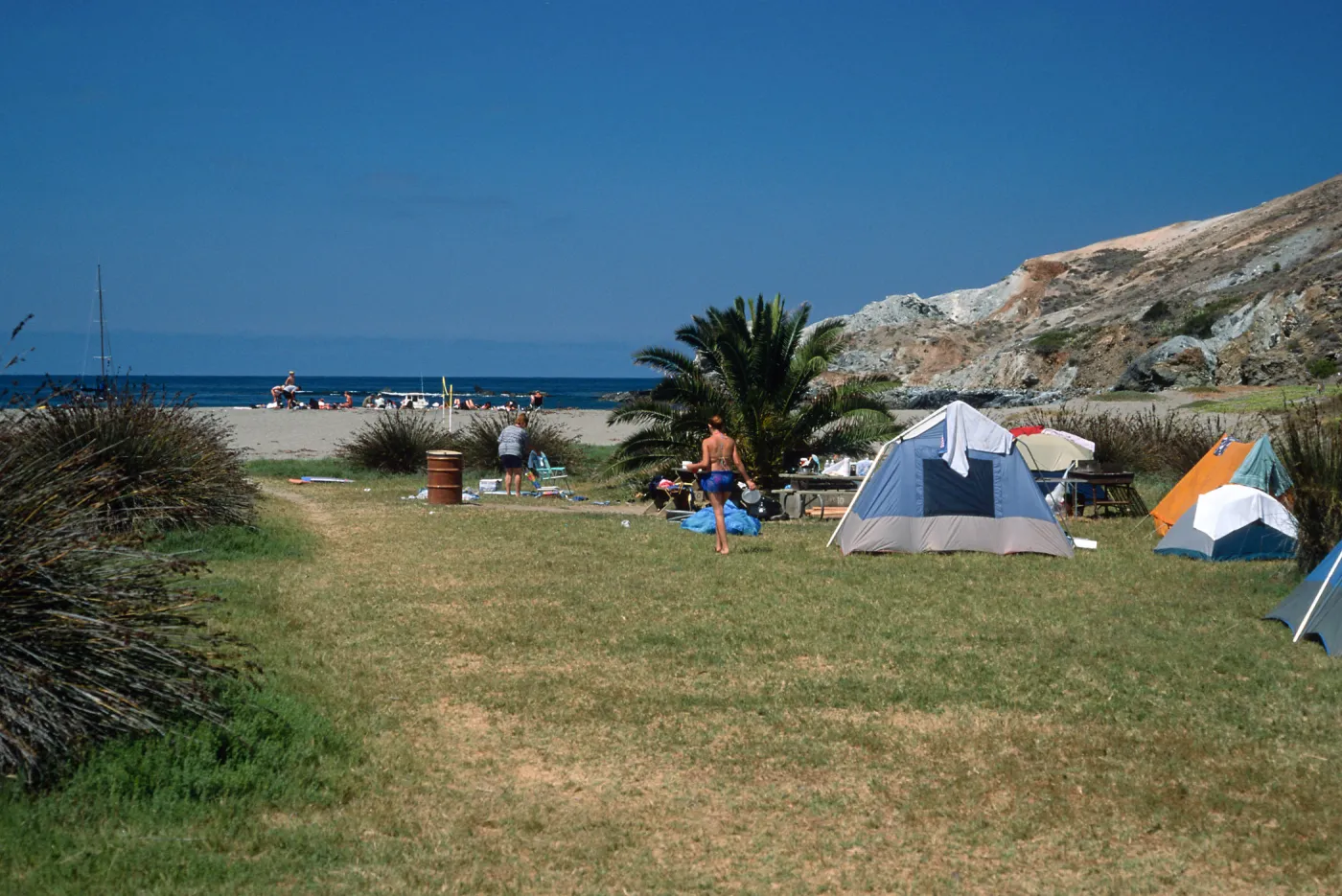 Little Harbor campground, Catalina Island
