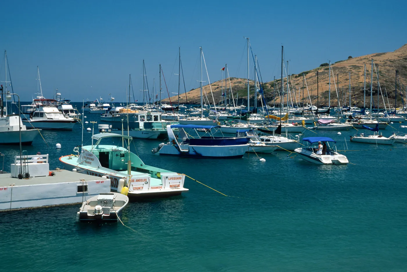 boats at Two Harbors, Catalina Island
