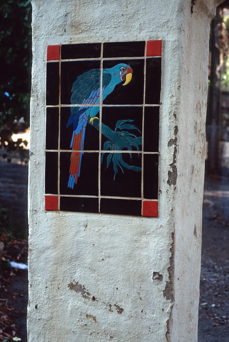 tiles at Bird Park, Avalon Canyon, Santa Catalina Island