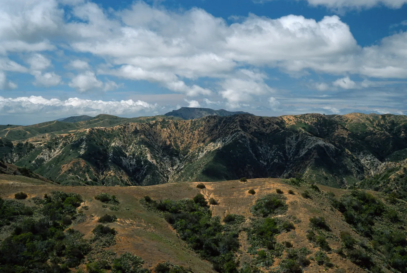 Orizaba Peak (in center) from road to Lone Tree Point, Santa Catalina Island
