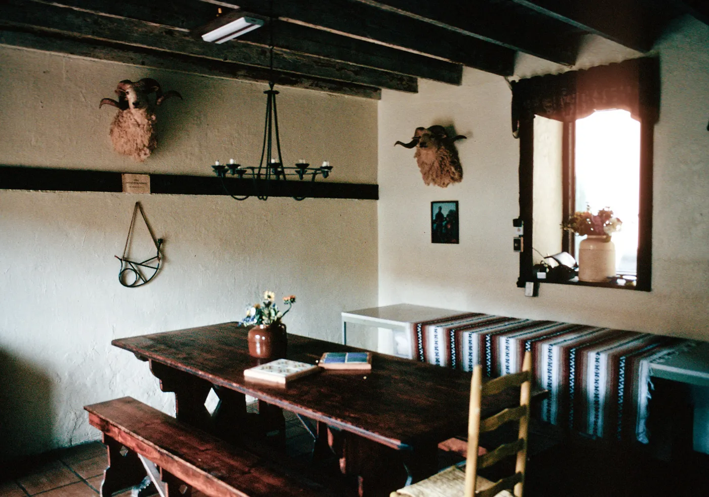 dining room, Smugglers Ranch, Santa Cruz Island