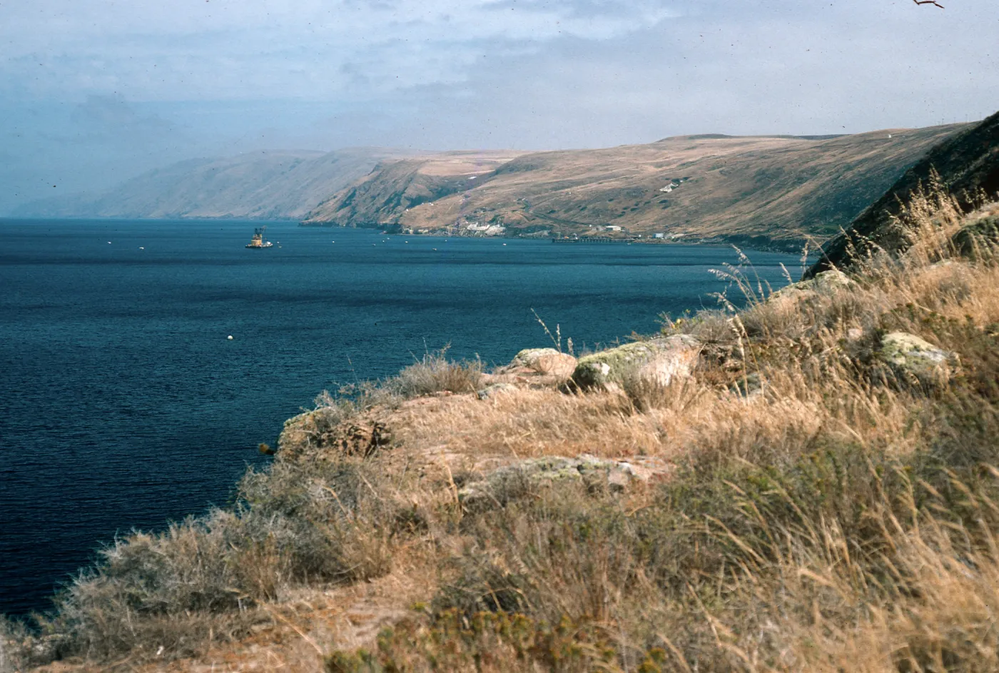view of NOTS Pier, South of Wilson Cove, San Clemente Island